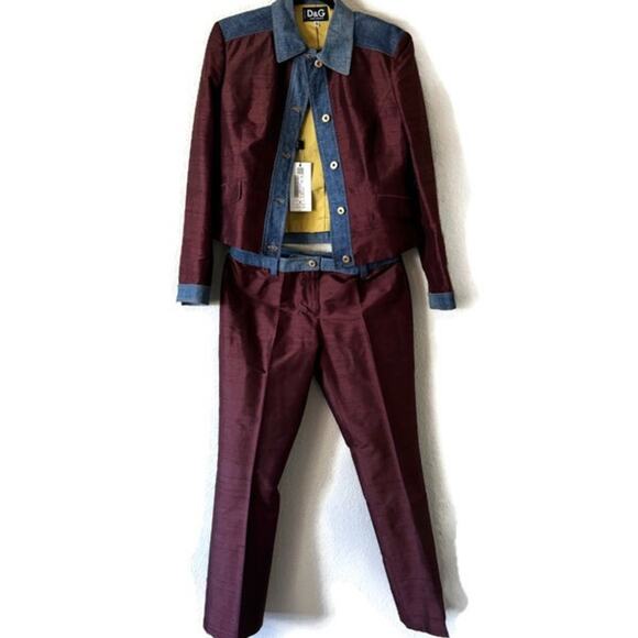 New Dolce and Gabbana Women’s Button Up 2 Piece Set US Size 8 - Picture 6 of 14